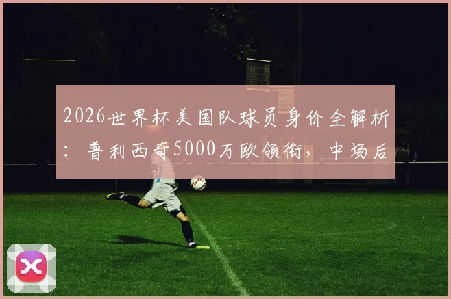 2026世界杯美国队球员身价全解析：普利西奇5000万欧领衔，中场后防价值几何，附年轻球员潜力评估