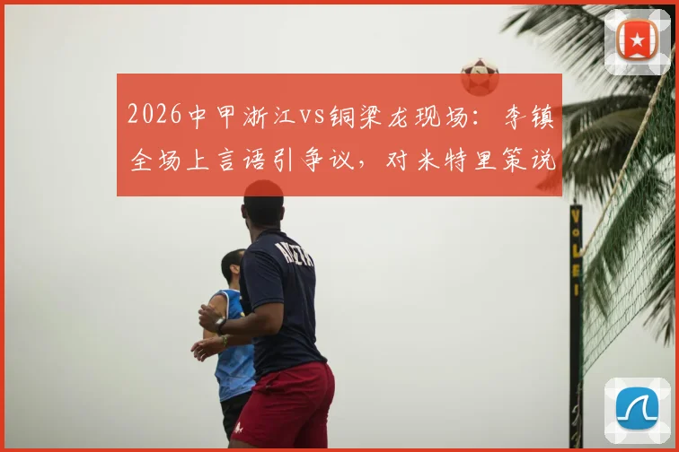 2026中甲浙江vs铜梁龙现场:李镇全场上言语引争议,对米特里策说了什么?裁判如何判罚?